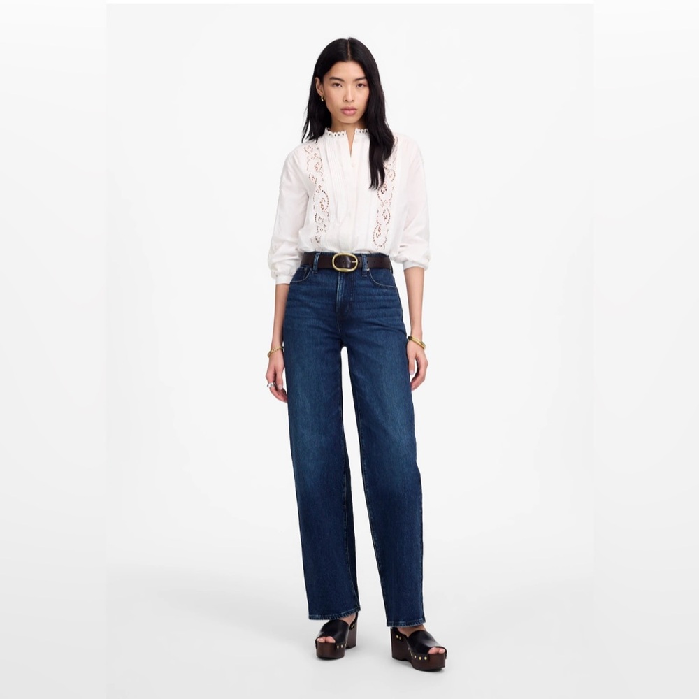 Madewell The Perfect Vintage Wide-Leg Jean size 23 Nighthawk wash